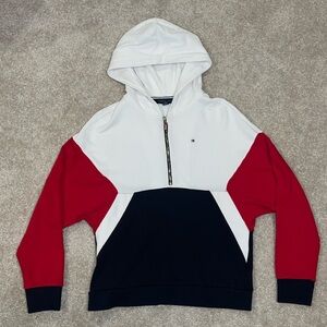 Tommy Hilfiger Color block half zip woman’s hoodie